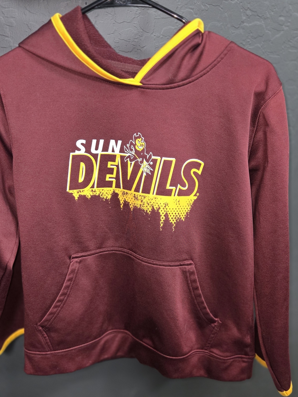 Rivalry Threads Maroon & Gold ASU Sun Devils Kids Hoodie